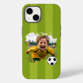 サッカーパーソナライズされたの写真 – 名前をカスタムすると画像 Case-Mate iPhoneケース (裏面)