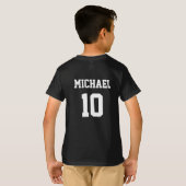サッカーパーソナライズされたの名前と番号 Tシャツ (裏面フル)