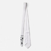 サッカーパーソナライズされたの破れ ネクタイ (裏面)