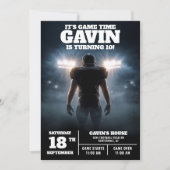 サッカーパーソナライズされたの誕生日パーティー 招待状 (正面)