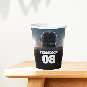 サッカーパーソナライズされたの誕生日パーティー 紙コップ