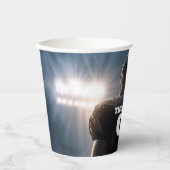 サッカーパーソナライズされたの誕生日パーティー 紙コップ (正面)