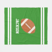 サッカーパーソナライズされたをテーマにした フリースブランケット (正面(横))