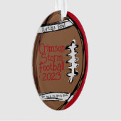 サッカーパーソナライズされたアクリルオーナメント オーナメント (正面)