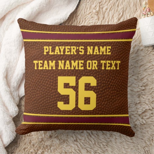 サッカーパーソナライズされたギフトアイディア、サッカー枕 クッション (ブランケット)