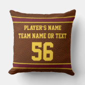サッカーパーソナライズされたギフトアイディア、サッカー枕 クッション (正面)