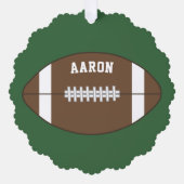 サッカーパーソナライズされたギフトオーナメント オーナメントカード (正面)