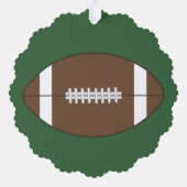 サッカーパーソナライズされたギフトオーナメント オーナメントカード (裏面)