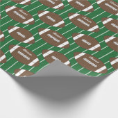 サッカーパーソナライズされたギフト包装紙 ラッピングペーパー (角)