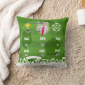 サッカーパーソナライズされたギフト子供へ、カスタムフットカード クッション (ブランケット)