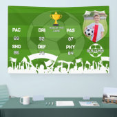 サッカーパーソナライズされたギフト子供へ、カスタムフットカード 横断幕 (トレードショー)