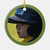 サッカーパーソナライズされたクリスマスオーナメントHAMbyWG セラミックオーナメント (裏面)