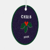 サッカーパーソナライズされたコレクティブ2023 メタルオーナメント (正面右)