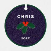 サッカーパーソナライズされたコレクティブ2023 メタルオーナメント (正面)