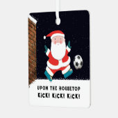 サッカーパーソナライズされたコレクティブ2024 メタルオーナメント (正面左)