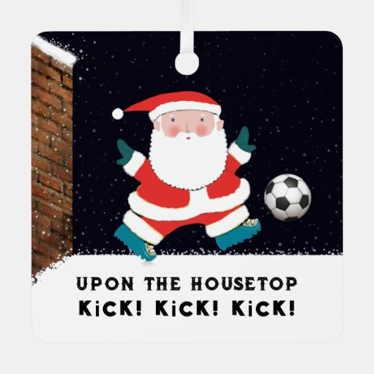 サッカーパーソナライズされたコレクティブ2024 メタルオーナメント (正面)