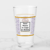 サッカーパーソナライズされたコーチのギフト、ロゴまたは削除。 タンブラーグラス (裏面)