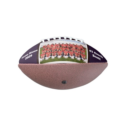 サッカーパーソナライズされたコーチのチーム写真ありがとう アメリカンフットボール (回転270)