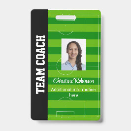 サッカーパーソナライズされたコーチバッジ バッジ