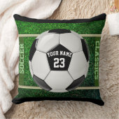 サッカーパーソナライズされたゴール クッション (ブランケット)