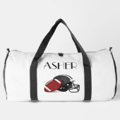 サッカーパーソナライズされたダフェルバッグ ダッフルバッグ (裏面)