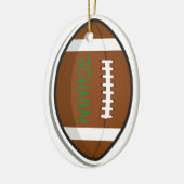 サッカーパーソナライズされたチームのスポーツ セラミックオーナメント (左)