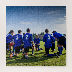 サッカーパーソナライズされたチームの写真 ジグソーパズル