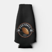 サッカーパーソナライズされたテーマクーラーボックス ボトルクーラー (正面)