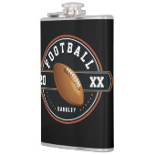 サッカーパーソナライズされたデザイン フラスク (左)