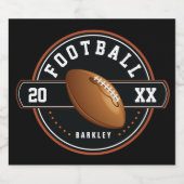 サッカーパーソナライズされたデザイン リキュールボトルラベル (シングルラベル)