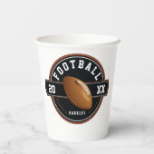 サッカーパーソナライズされたデザイン 紙コップ (裏面)