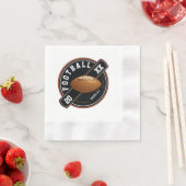 サッカーパーソナライズされたデザイン 縁ありカクテルナプキン (インサイチュ)