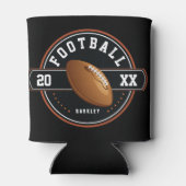 サッカーパーソナライズされたデザイン 缶クーラー (裏面)
