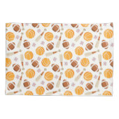 サッカーパーソナライズされたバスケットボール少年 枕カバー (裏面)