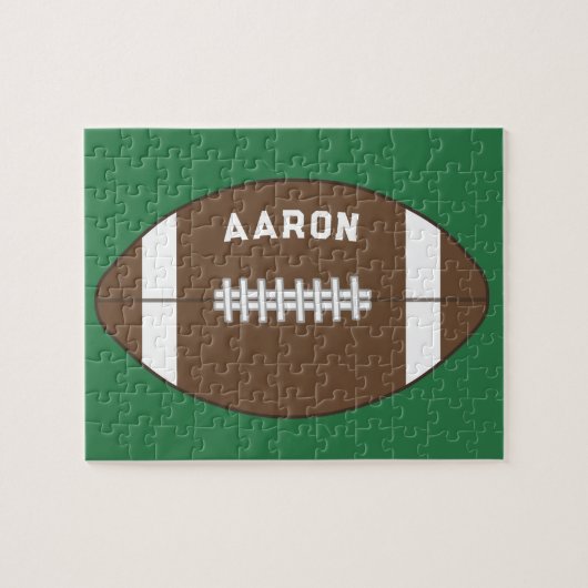 サッカーパーソナライズされたパズル ジグソーパズル (横)