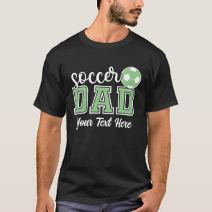サッカーパーソナライズされたパパ Tシャツ