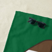 サッカーパーソナライズされたビーチタオル ビーチタオル (インサイチュ)