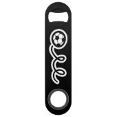 サッカーパーソナライズされたファン用スピードボトルオープナー スピード栓抜き (裏面)