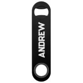 サッカーパーソナライズされたファン用スピードボトルオープナー スピード栓抜き (正面)