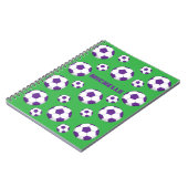 サッカーパーソナライズされたフィールドノート ノートブック (左側)