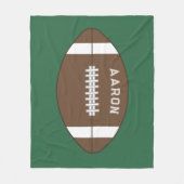 サッカーパーソナライズされたフリースブランケット フリースブランケット (正面)