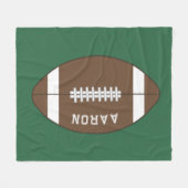 サッカーパーソナライズされたフリースブランケット フリースブランケット (正面(横))