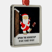 サッカーパーソナライズされたホリデーギフト メタルオーナメント (右)