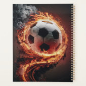 サッカーパーソナライズされたボールの名前と番号 プランナー手帳 (裏面)