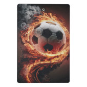 サッカーパーソナライズされたボールの名前と番号 ミニクリップボード (裏面)