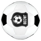 サッカーパーソナライズされたボールデザイン付名前をカスタムする サッカーボール (回転)