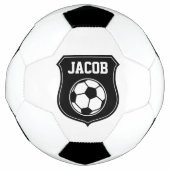 サッカーパーソナライズされたボールデザイン付名前をカスタムする サッカーボール (正面)