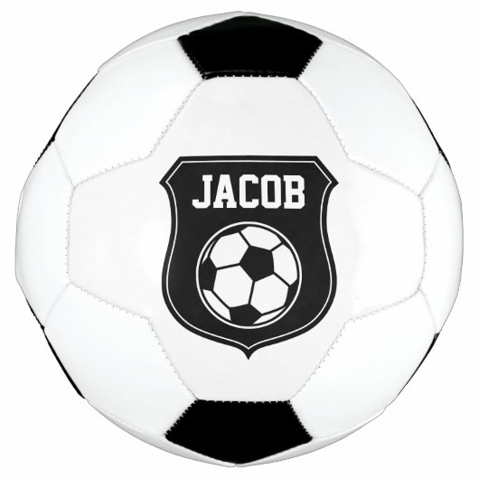サッカーパーソナライズされたボールデザイン付名前をカスタムする サッカーボール (正面)