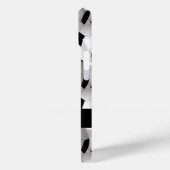 サッカーパーソナライズされたボールパターン白黒 Case-Mate iPhoneケース (裏面 / 左)