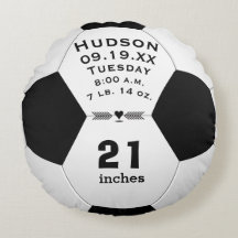 サッカーパーソナライズされたボール名とベビー統計